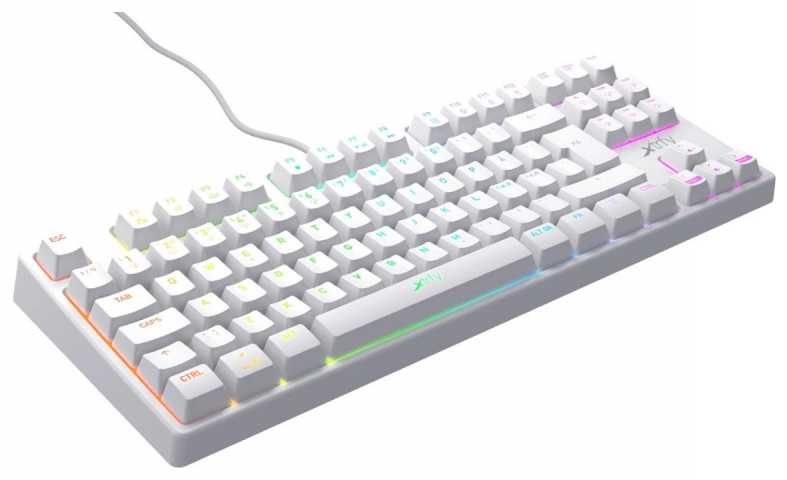 841704-1 Compact gaming keyboard Xtrfy K4 TKL RGB WHITE