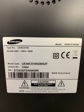 747600-7 Samsung TV 46 "UE46C5100 incl. Remote control