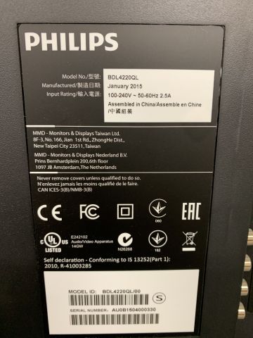747607-7 TV Philips 42 "BDL4220QL