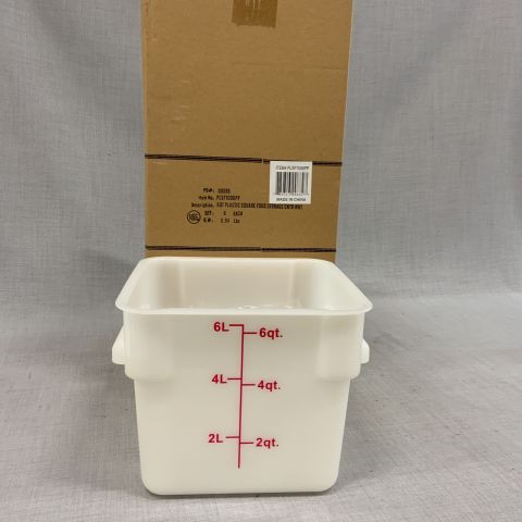 842645-4 6 plastic containers for restaurant 6 liters - Free shipping