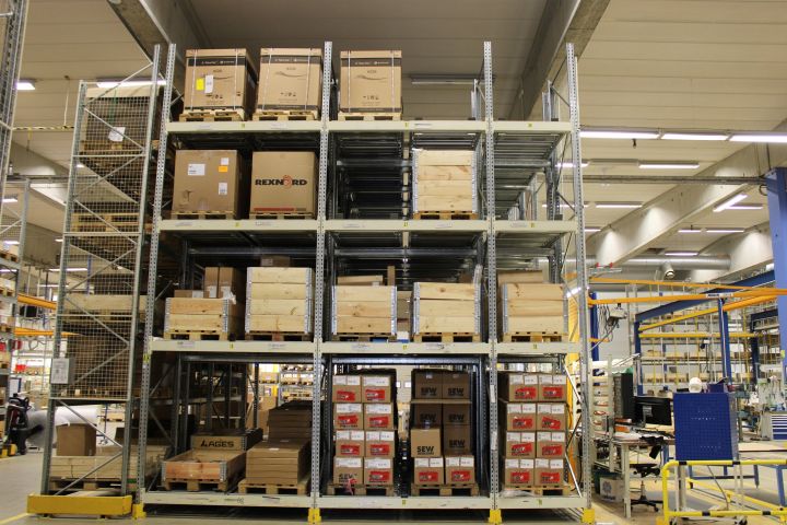 842880-11 Lutande rullbanor för genomloppsställ - Olika storlekar ca 110 st