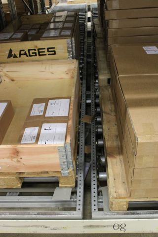 842880-14 Lutande rullbanor för genomloppsställ - Olika storlekar ca 110 st