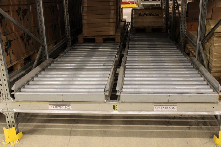 842880-16 Lutande rullbanor för genomloppsställ - Olika storlekar ca 110 st