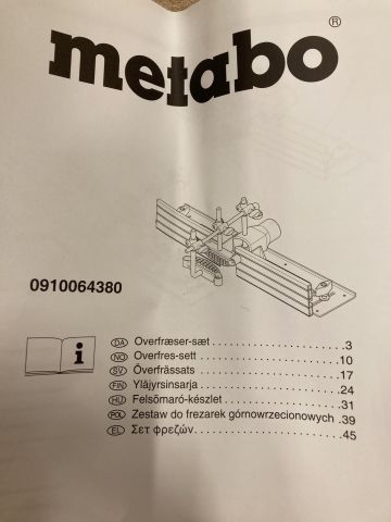 843630-3 Tillbehör fräsbord Metabo Flexo 500