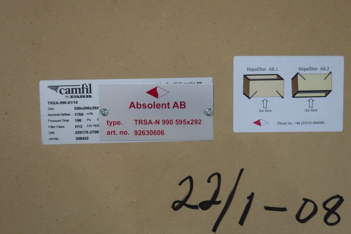 832946-7 Oil mist separator, Absolent