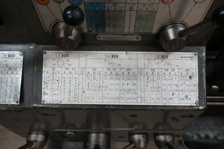 832967-6 Lathe, Weiler Matador model W, with various accessories