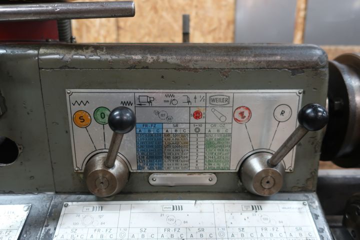 832967-7 Lathe, Weiler Matador model W, with various accessories