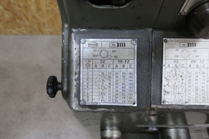 832967-8 Lathe, Weiler Matador model W, with various accessories