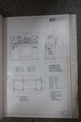832967-35 Lathe, Weiler Matador model W, with various accessories