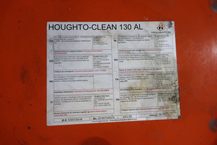 832982-5 2 barrels Houghton-Clean 130 AL, metal wash, up to about 400L