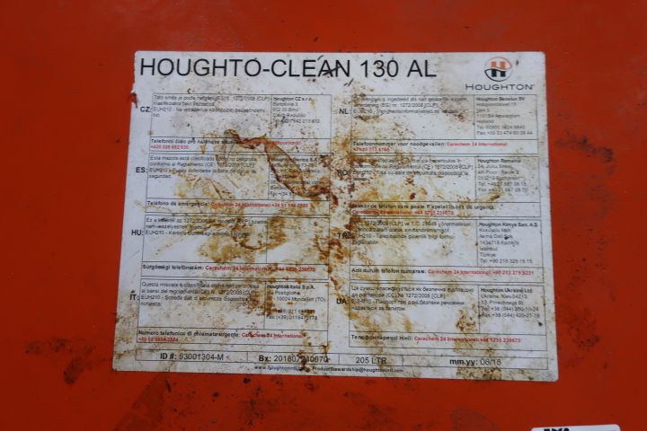 832982-6 2 barrels Houghton-Clean 130 AL, metal wash, up to about 400L