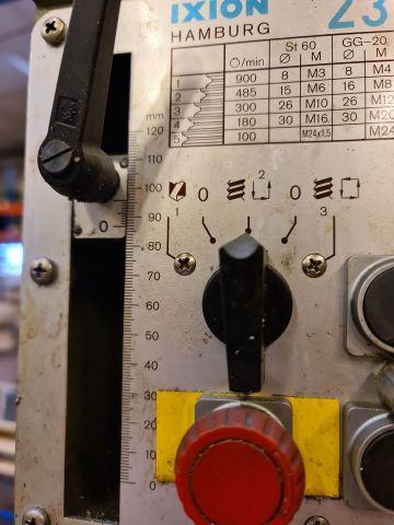 837326-10 IXION Column drilling machine with thread BS 23 GL