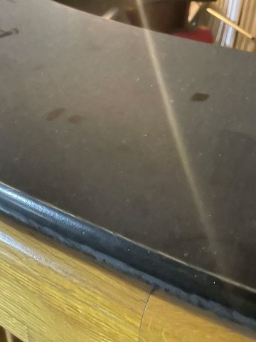 838848-5 Wooden bar counter, 3 chairs, back shelf