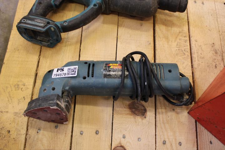 794578-10 Hammer drill - Makita, BHR202 and corner grinder - Dreieck Schleifer