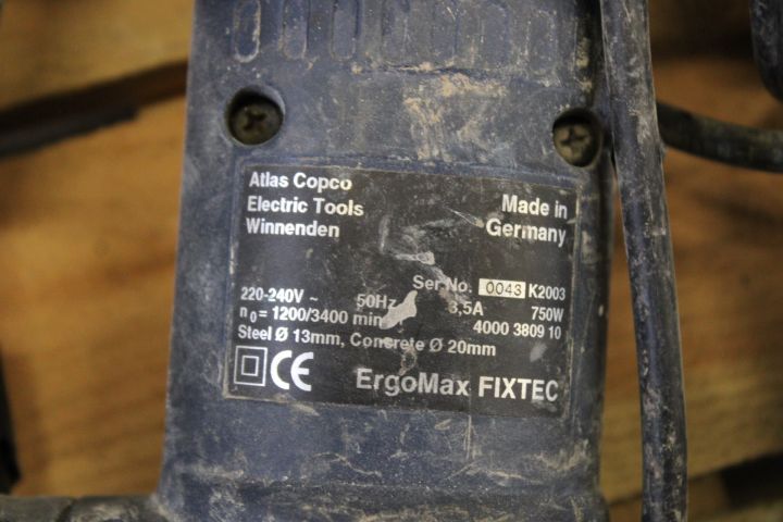 794581-7 Impact drill - BOSCH, Csb 550 re and Atlas Copco Ergomax