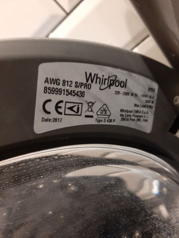 745945-5 Washing machine - Whirlpool - AWG 812 S / PRO