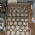 745926-6 Collection of serving trays, wine glasses, glass jars etc.