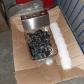 745926-8 Collection of serving trays, wine glasses, glass jars etc.