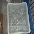 745926-14 Collection of serving trays, wine glasses, glass jars etc.