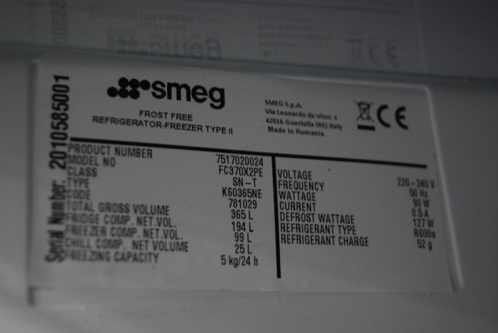 683120-9 Fridge / freezer from SMEG FC370X2PE