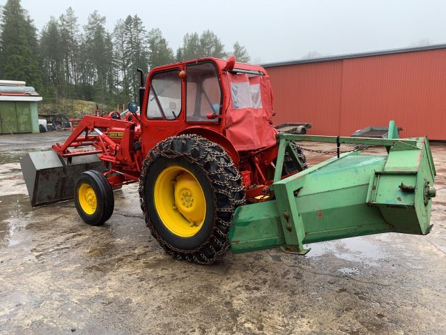 809600-5 Veteran tractor with front loader and snow thrower David Brown 880 -1964