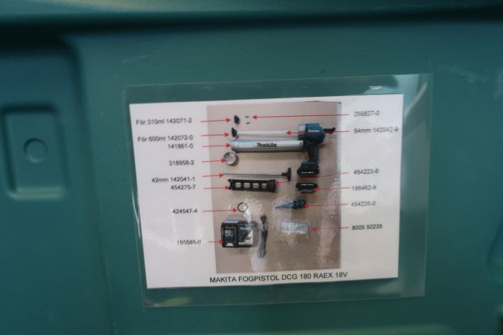 833032-9 Joint gun, Makita DCG180, battery powered