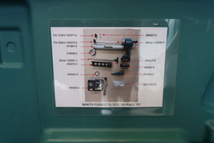 833032-10 Joint gun, Makita DCG180, battery powered
