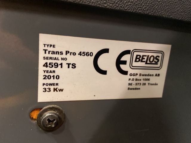 827946-32 Redskapsbärare Belos Transpro 4560 (-2010) med tillbehör