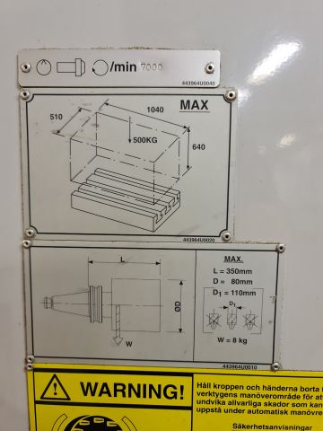 841476-16 Mazak CNC milling machine VTC 20B