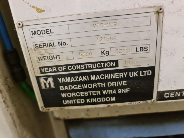 841476-32 Mazak CNC milling machine VTC 20B