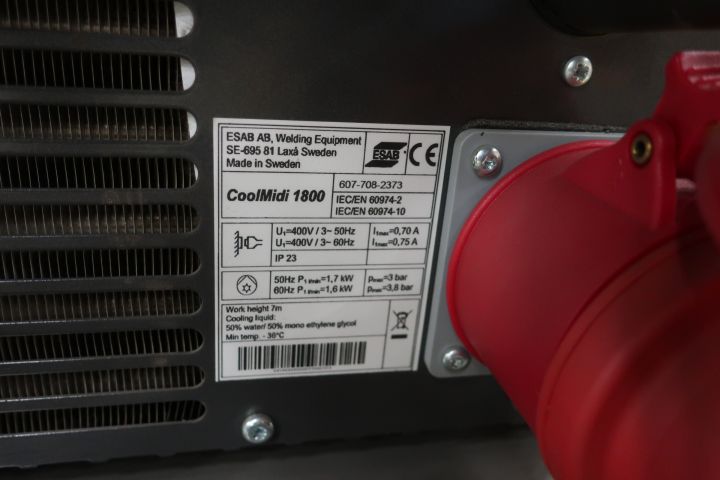 833045-14 TIG welder, ESAB Tig 3000i AC / DC, with cooling unit CoolMidi 1800