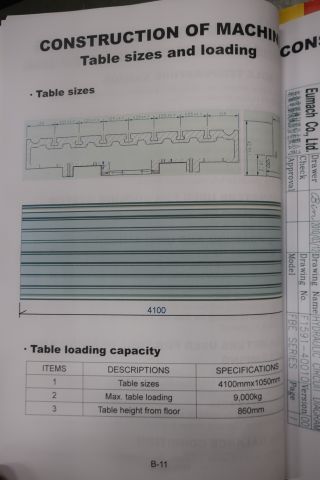 833065-81 Bed milling machine CNC, EUMACH FBE-4000 -2010
