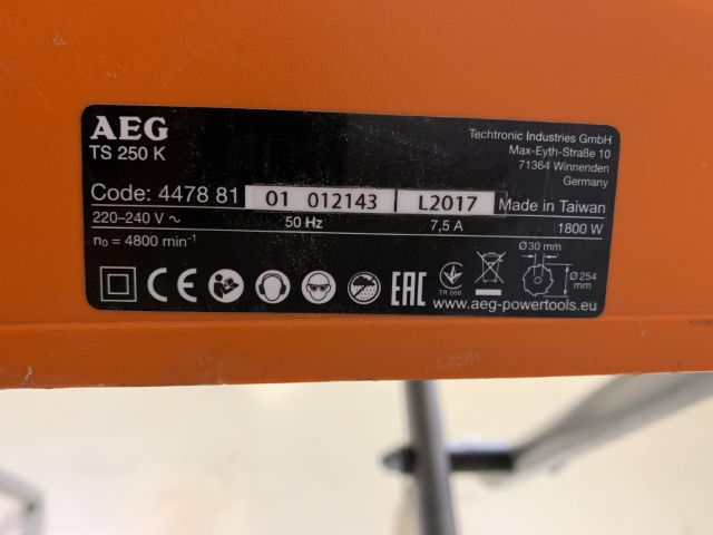 802842-5 Saw table AEG TS 250K