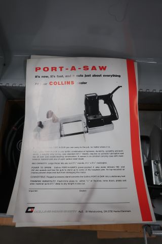 833163-4 Portable band saw, Collins Port-a-saw 7721 E4