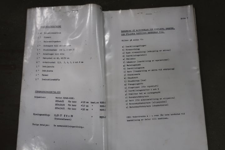 833192-12 Drill grinder, Wedevåg WL-2