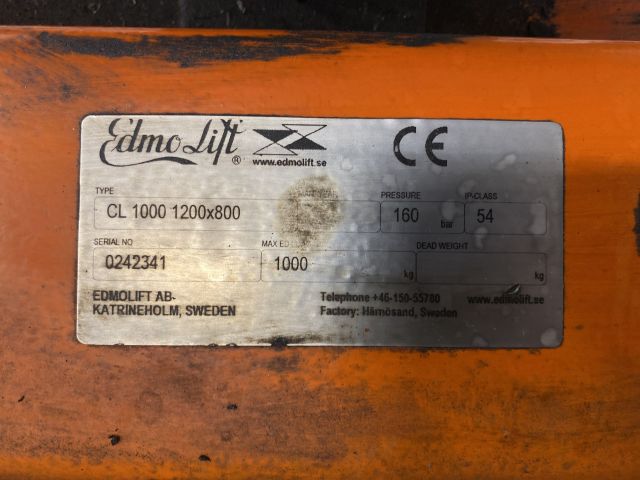 845747-5 Scissor lift table Edmolift CL 1000
