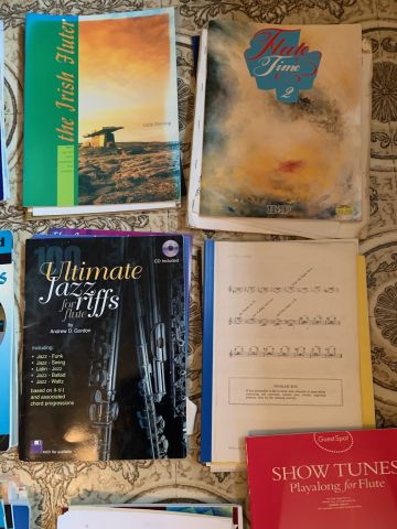 777331-5 About 50 notebooks flute