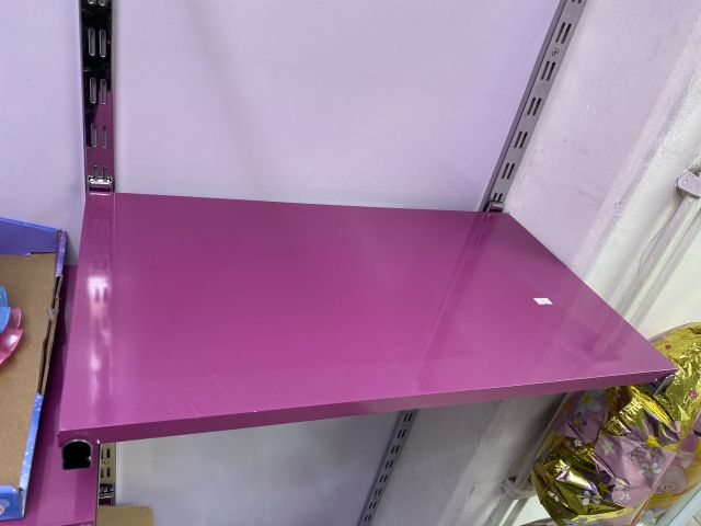 805988-4 Shop fittings, wall shelves, about 35 sections