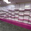 805988-26 Shop fittings, wall shelves, about 35 sections