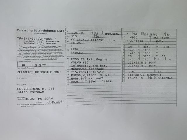827653-47 Volvo XC90 T8 TWIN ENGINE, 2016, 315 hp