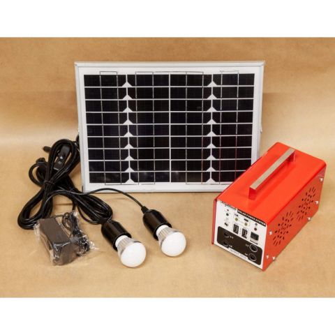 850184-1 Solar-powered power plant 10 watts with lighting and USB