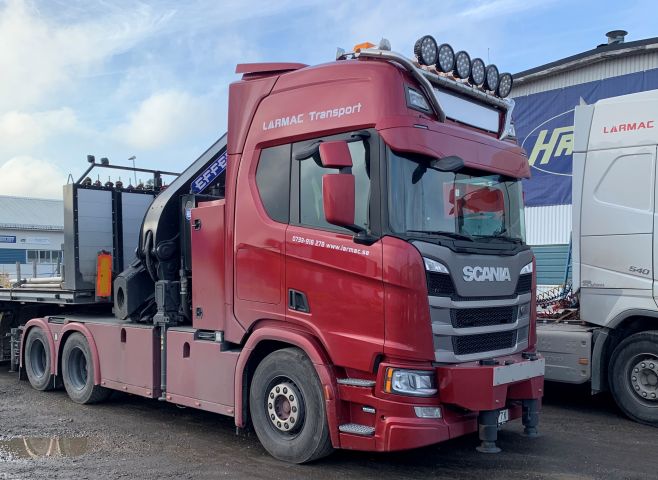 824345-1 SCANIA R500A6X2NB, 2019, 493 hp with crane Effer 585