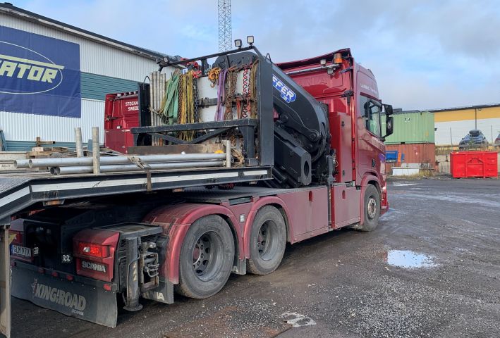 824345-3 SCANIA R500A6X2NB, 2019, 493 hp with crane Effer 585