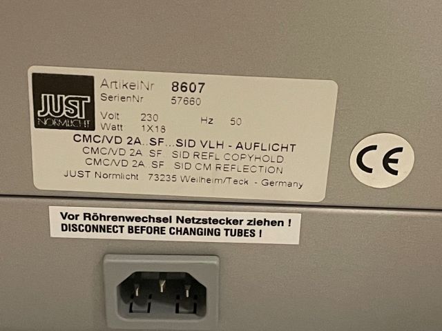 847958-3 Light box Just Normlicht Color-Match 5000