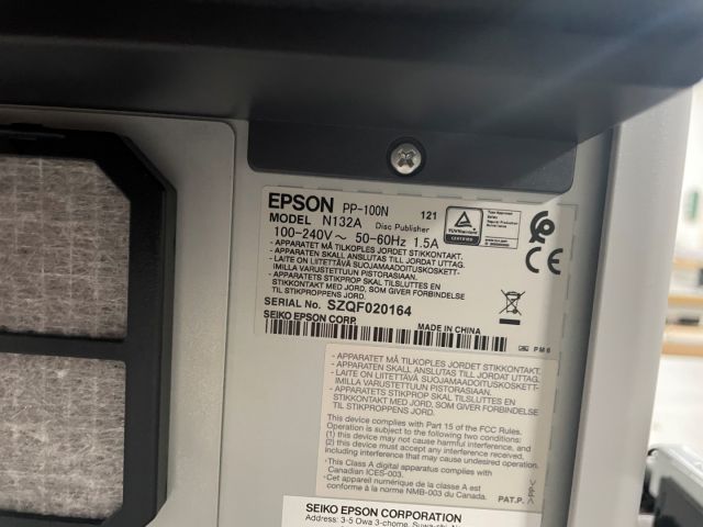 847983-8 Disc printer Epson PP-100N