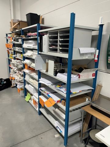 847993-3 Sheet metal shelves 15 sections