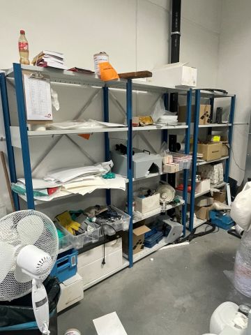 847993-4 Sheet metal shelves 15 sections