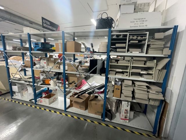 847993-9 Sheet metal shelves 15 sections