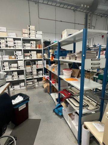 847993-10 Sheet metal shelves 15 sections