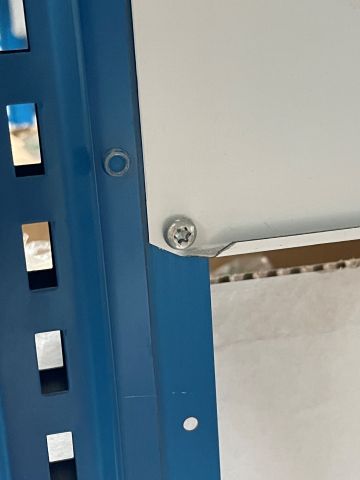 847993-11 Sheet metal shelves 15 sections